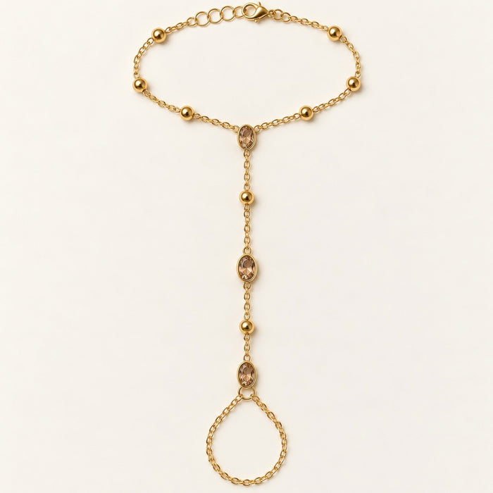 Champagne Oval Hand Chain