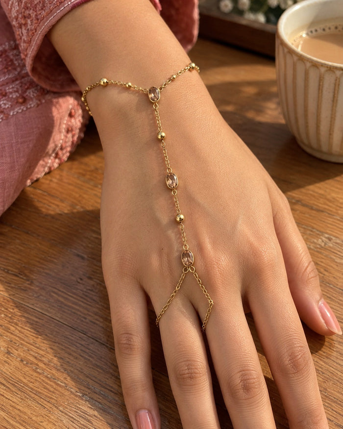 Champagne Oval Hand Chain