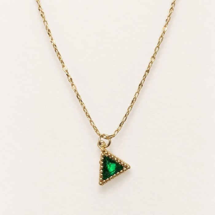 Emerald Triangle Necklace