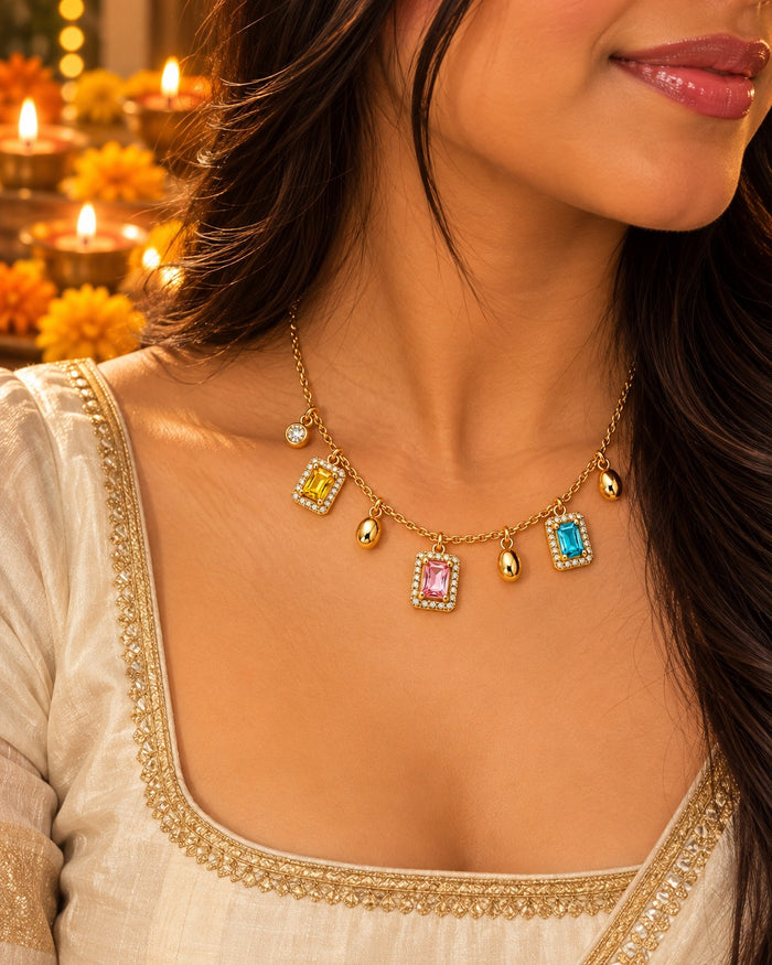 Gem Charm Necklace