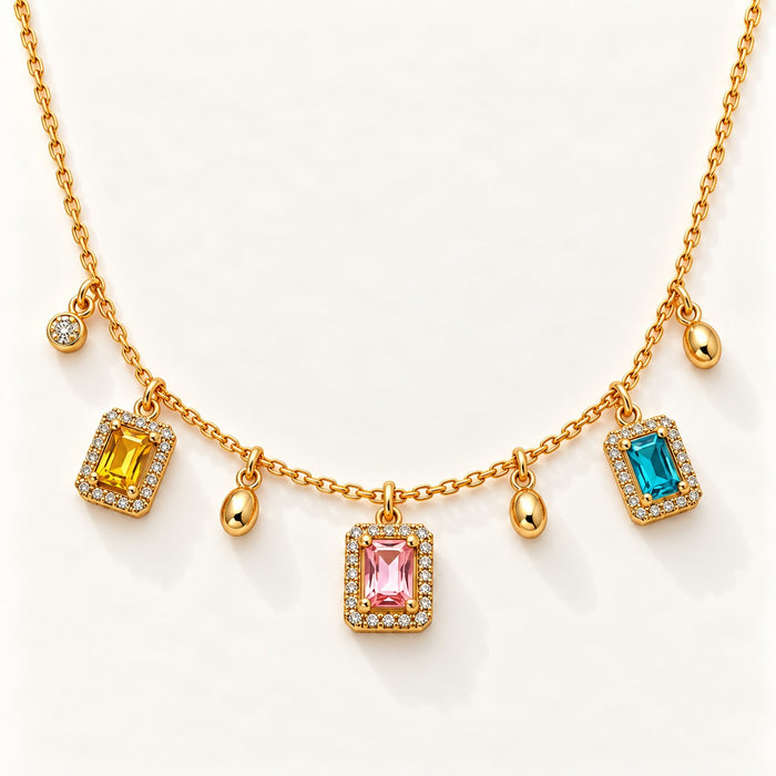 Gem Charm Necklace