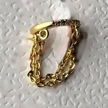 Double Chain Ear Cuff