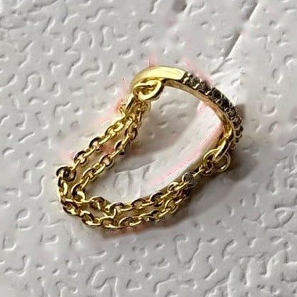 Double Chain Ear Cuff