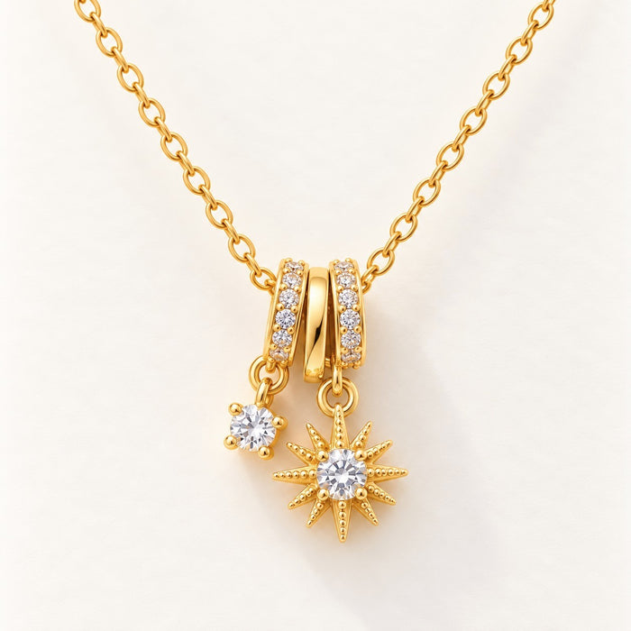 Sunburst Charm Necklace