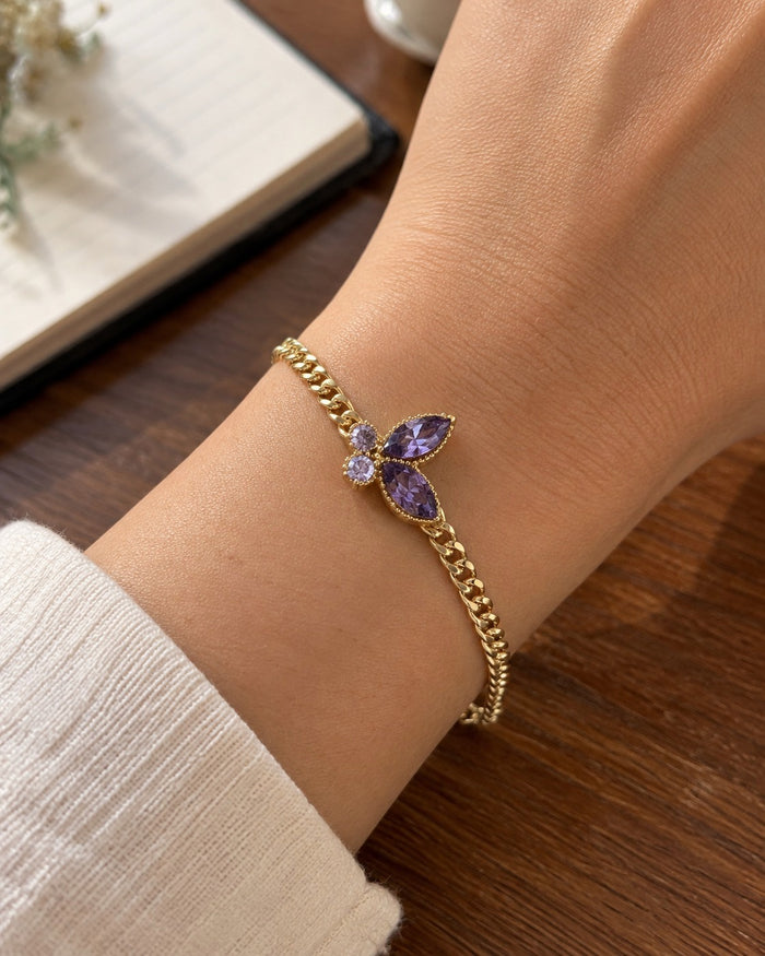 Violet Butterfly Bracelet