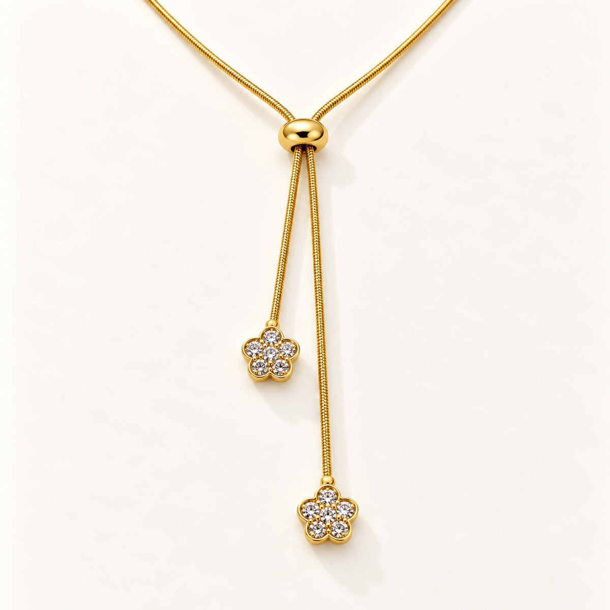 Blossom Lariat Necklace – product photo
