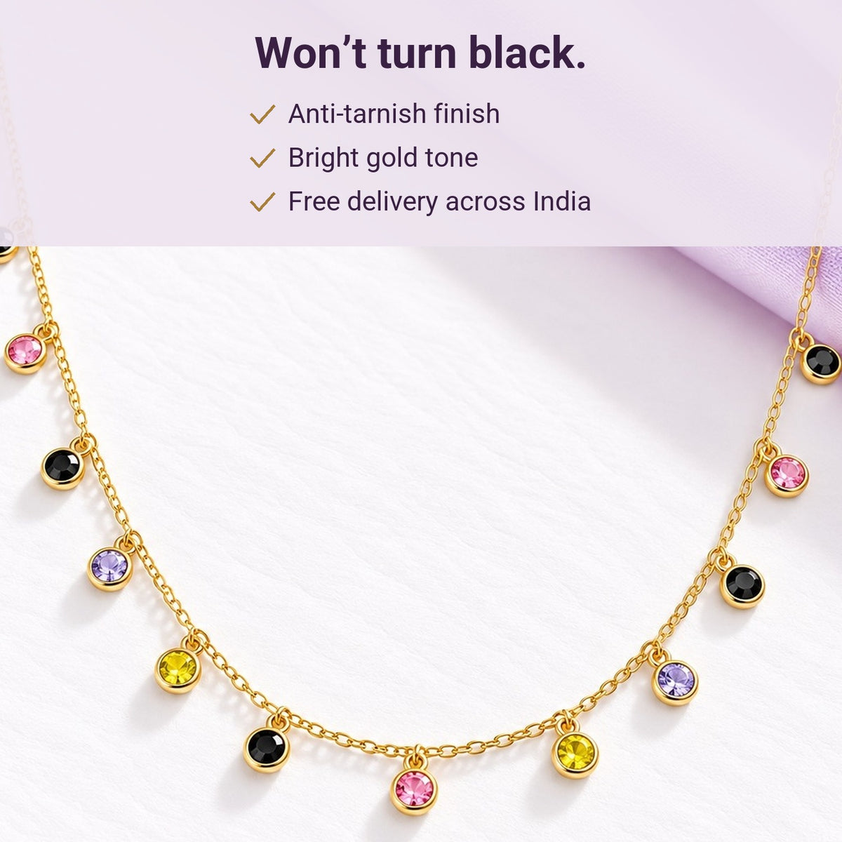 Candy Drops Necklace – anti-tarnish
