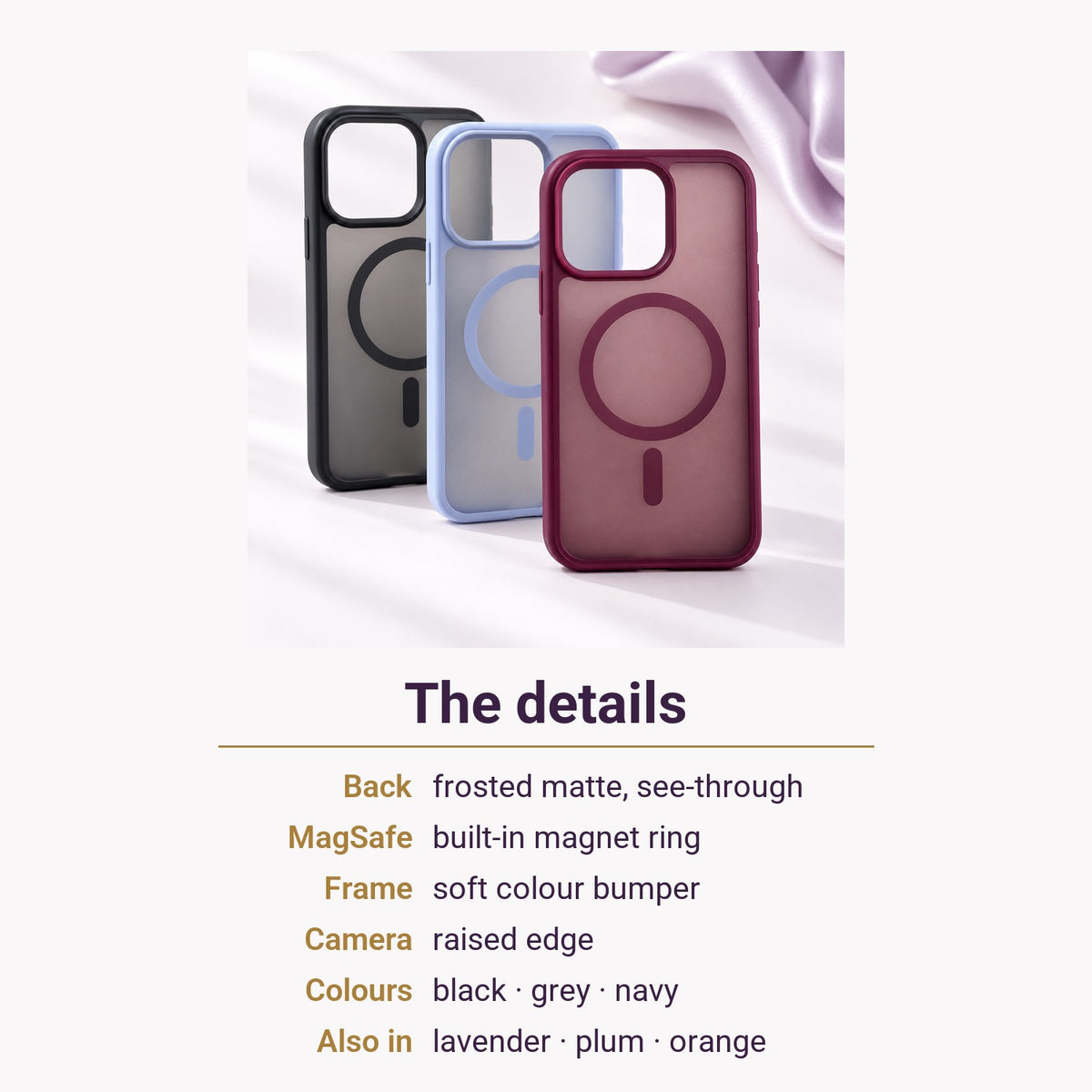 Frosted MagSafe Case – the details