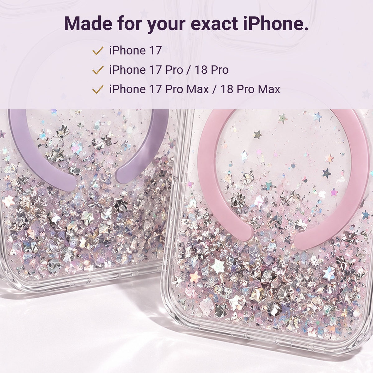 Glitter MagSafe Case – fits your exact iPhone