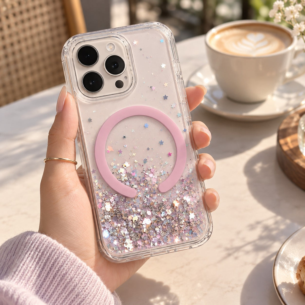 Glitter MagSafe Case – in daily use