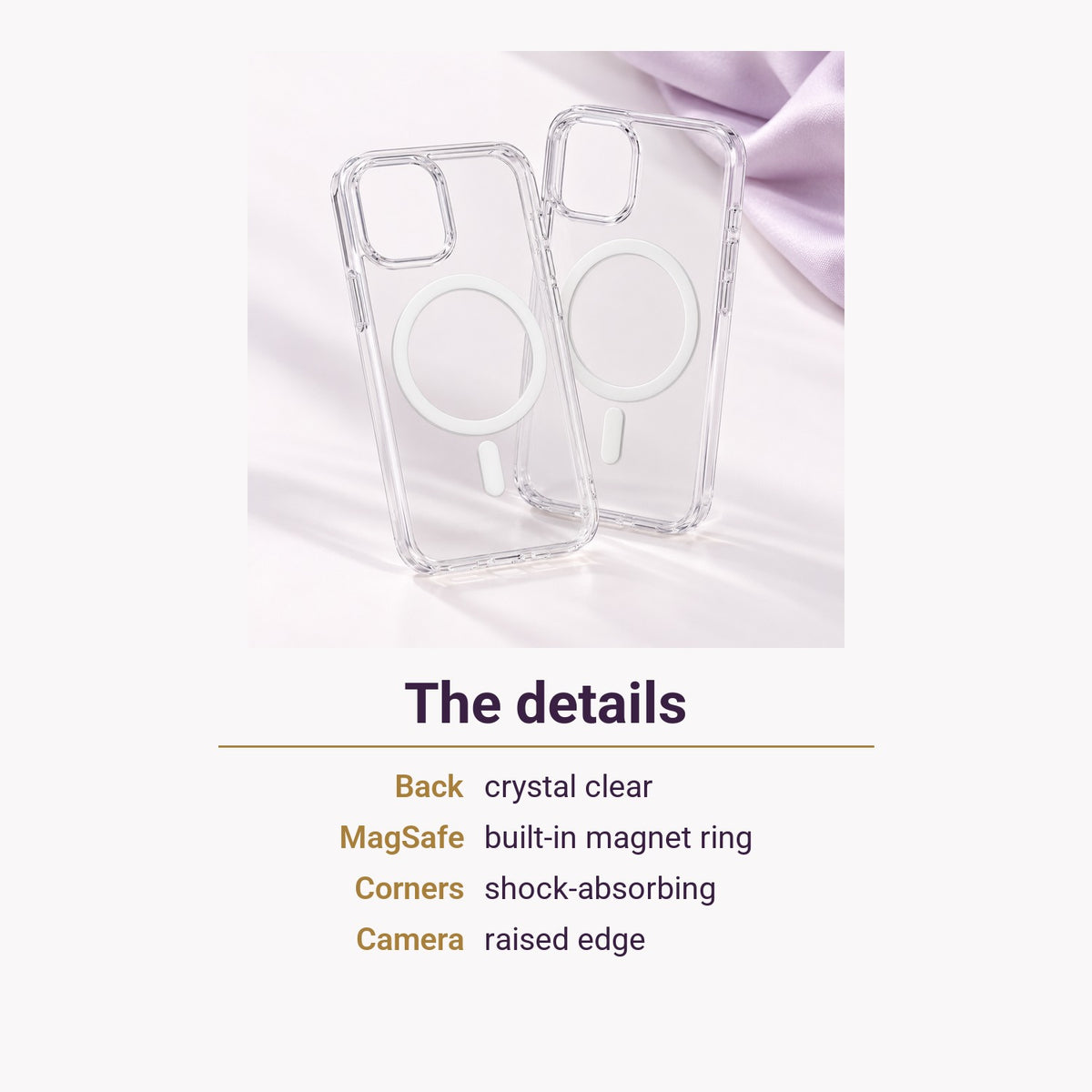 Clear MagSafe Luxury Case – the details