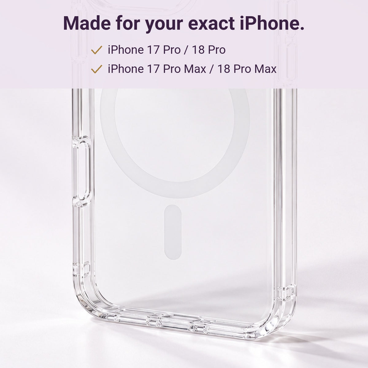 Clear Magnetic Case – fits your exact iPhone