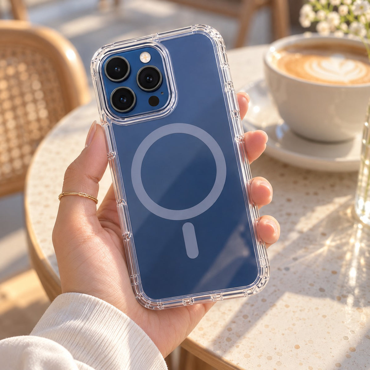 Clear Magnetic Case – in daily use