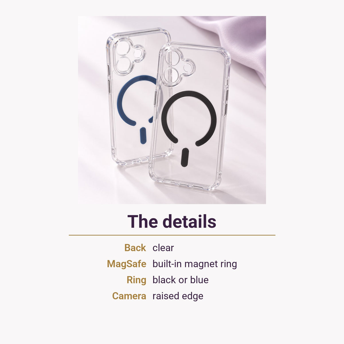 Clear MagSafe Ring Case – the details