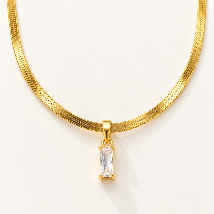 Crystal Bar Necklace