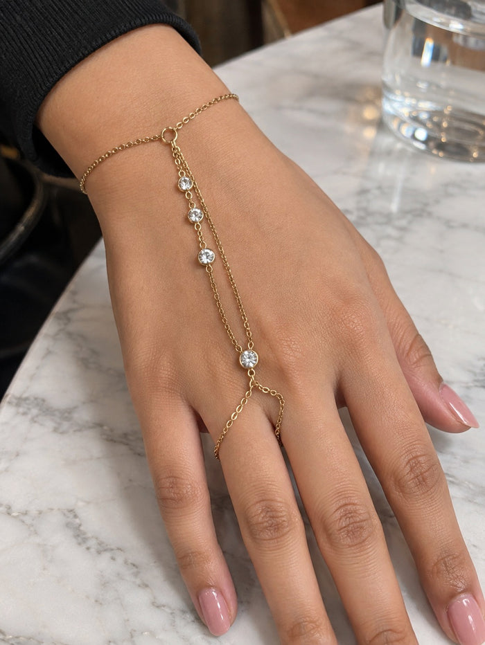 Crystal Drop Hand Chain