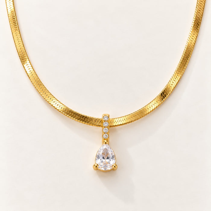 Crystal Drop Necklace