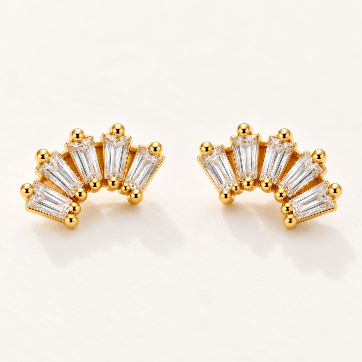 Crystal Fan Studs – product photo