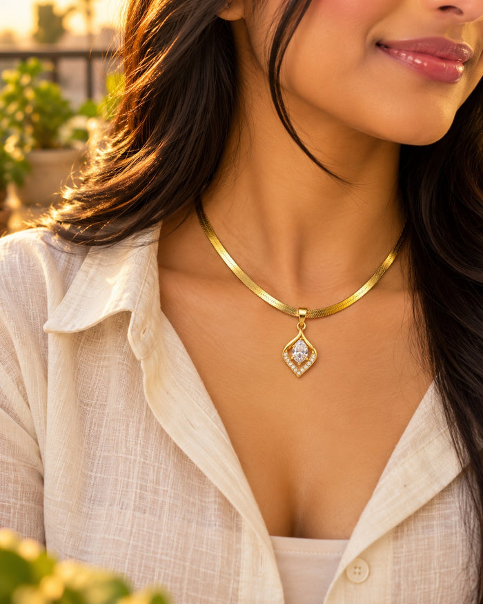 Crystal Lantern Necklace