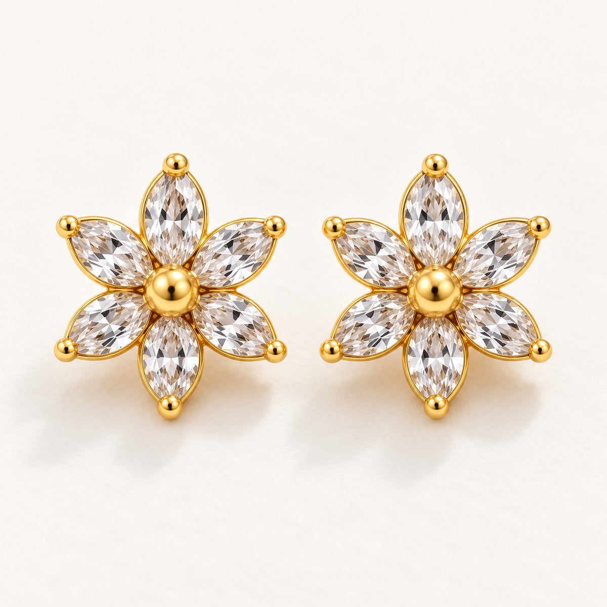 Crystal Lily Studs – product photo