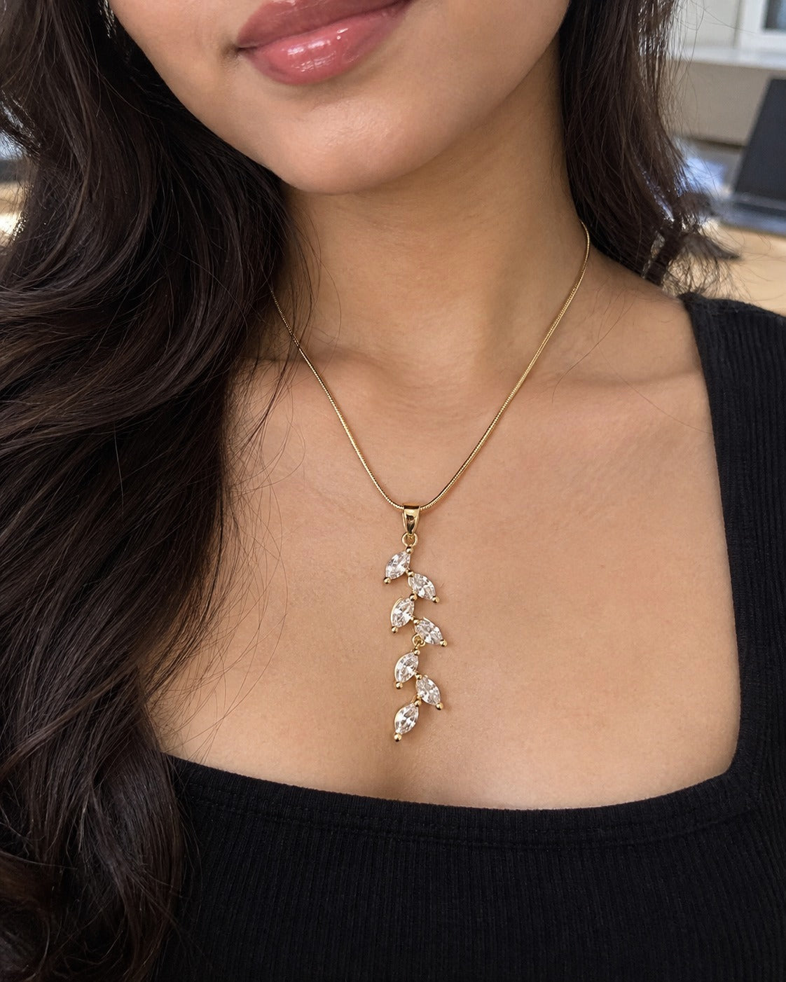 Crystal Vine Necklace – worn