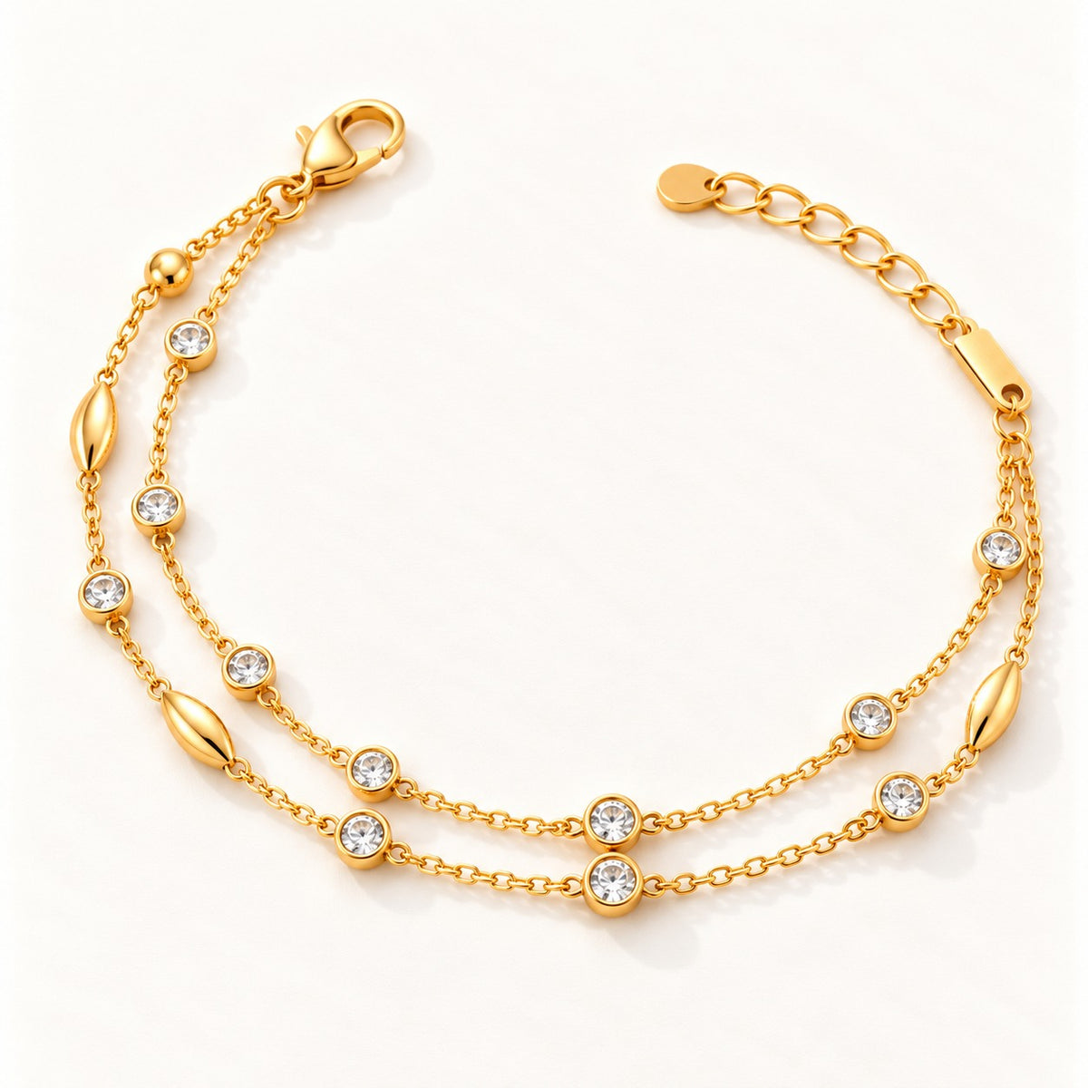 Double Layer Crystal Bracelet – product photo