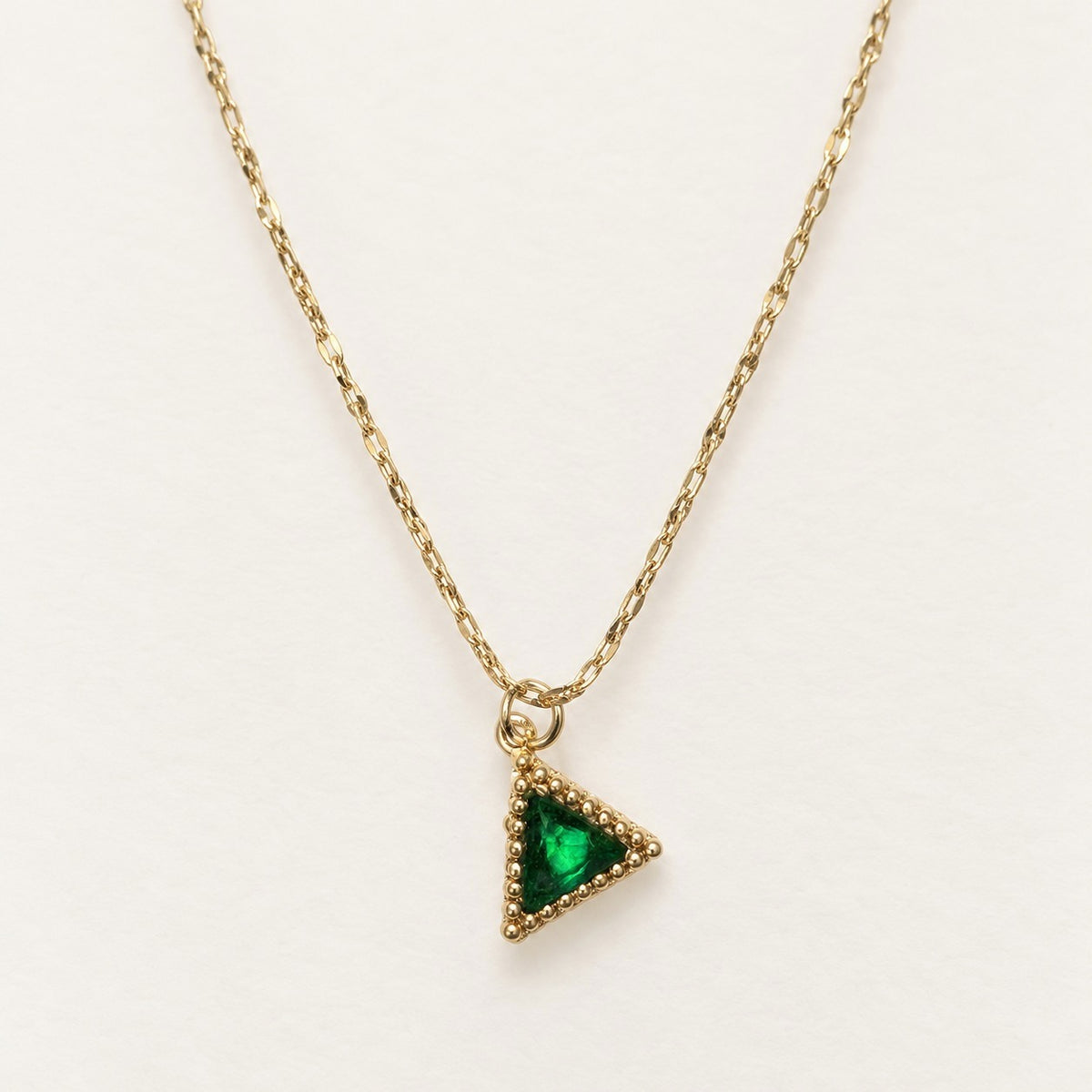Emerald Triangle Necklace – product photo