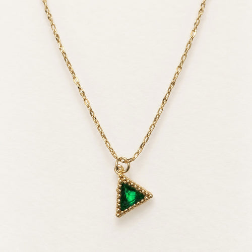 Emerald Triangle Necklace – product photo