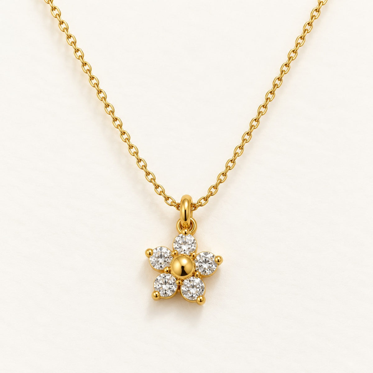 Little Crystal Flower Necklace – product photo