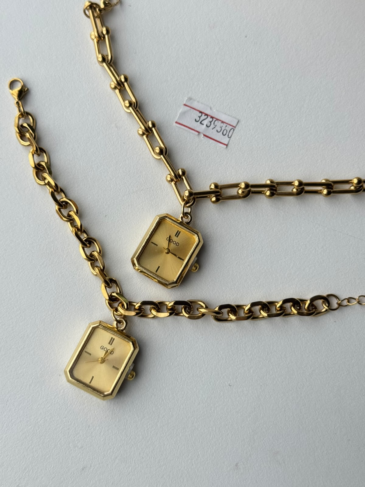 Charm Dial Chain Watch, real photo