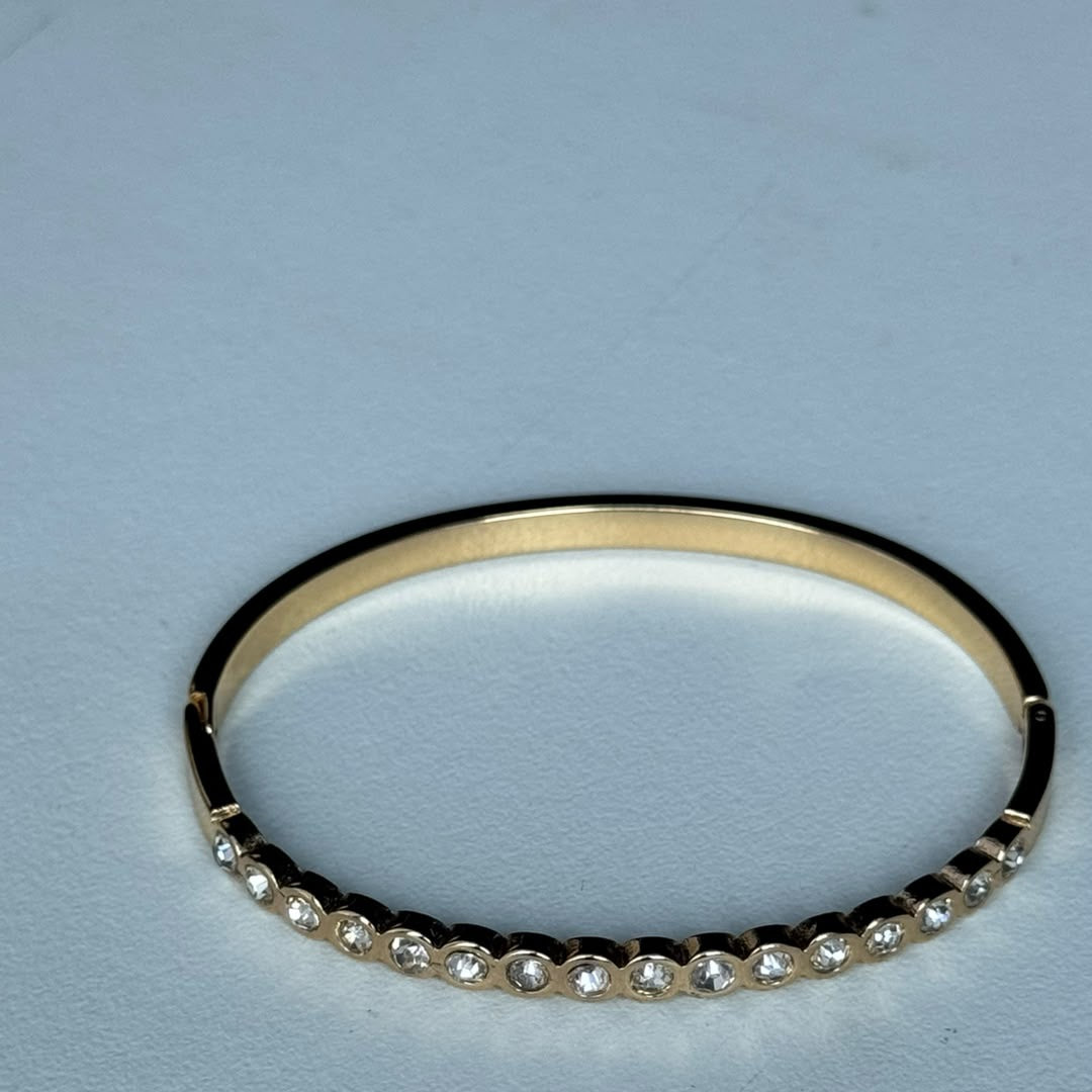 Crystal Bezel Row Bangle, real photo