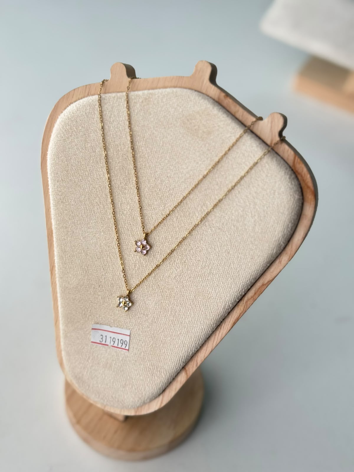 Crystal Blossom Necklace, real photo