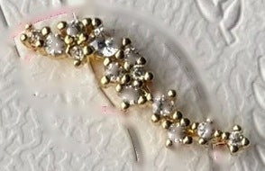 Crystal Cascade Ear Cuff, real photo