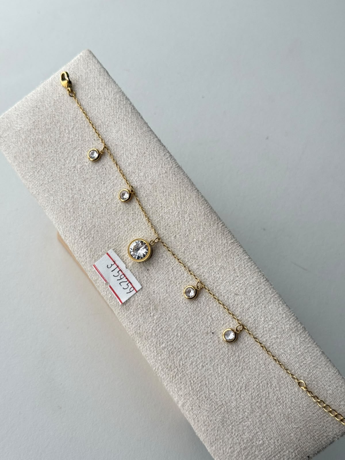 Crystal Drops Charm Bracelet, real photo