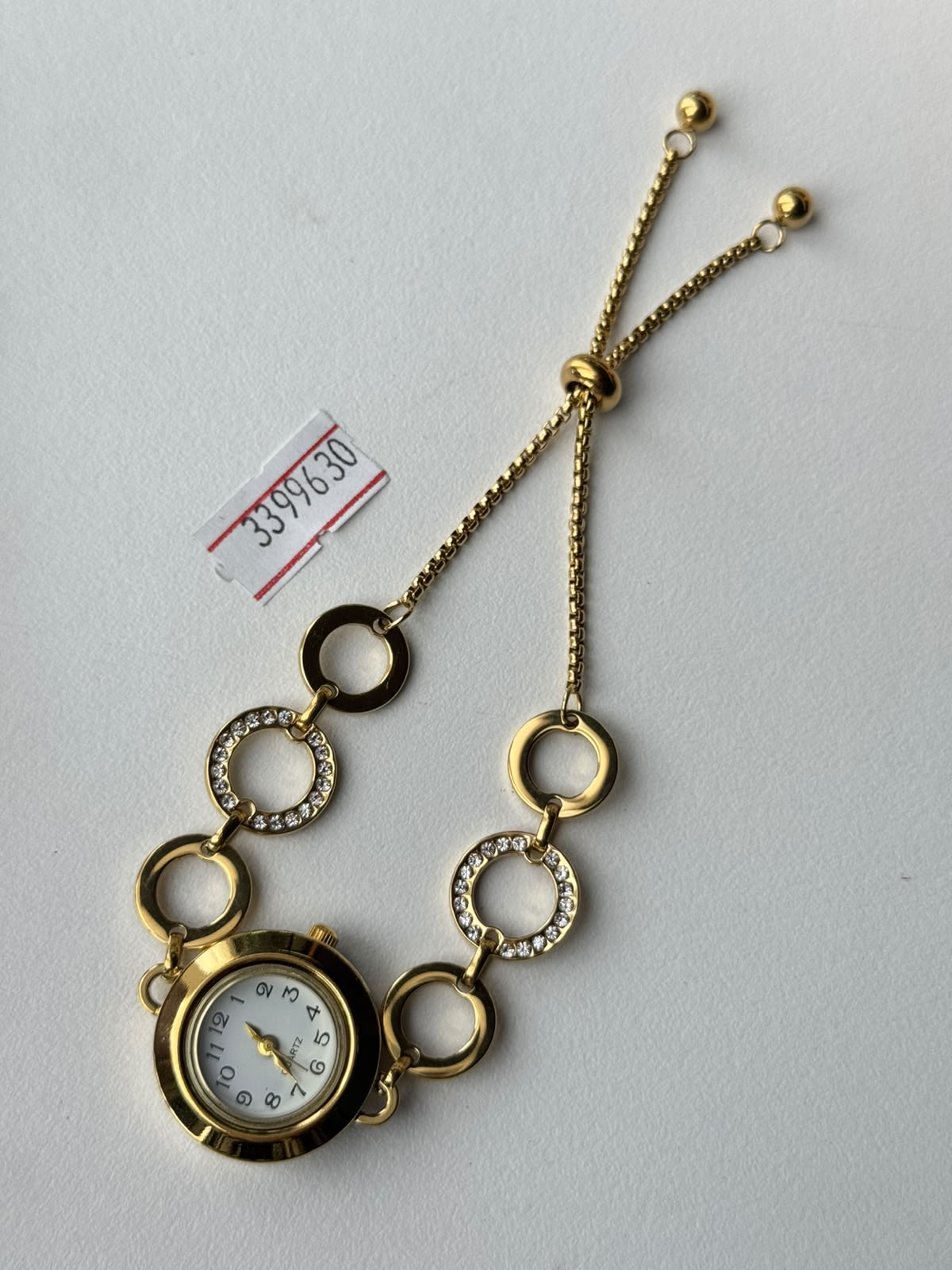 Crystal Ring Slider Watch, real photo