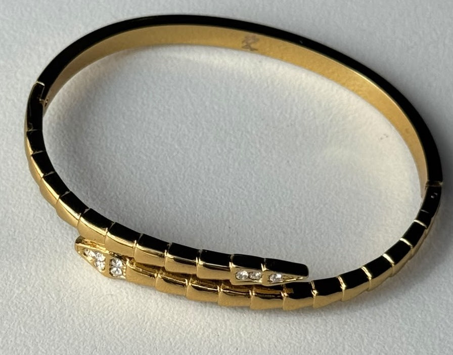 Crystal Snake Wrap Bangle, real photo