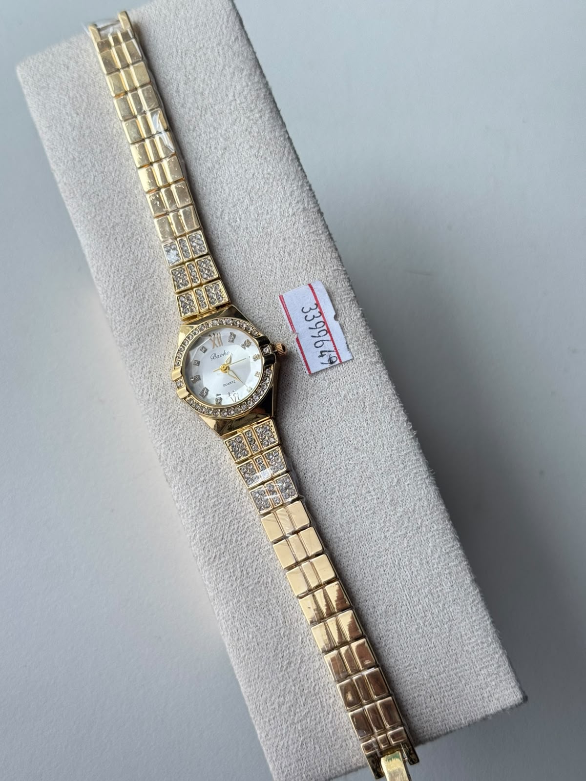 Faceted Stone Bezel Watch, real photo 1