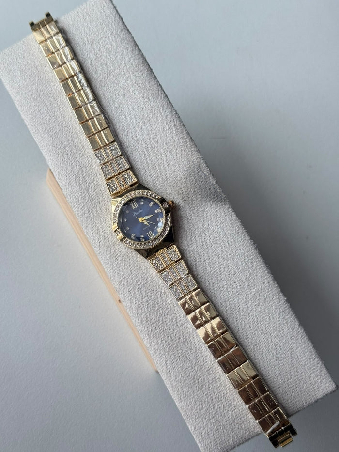 Faceted Stone Bezel Watch