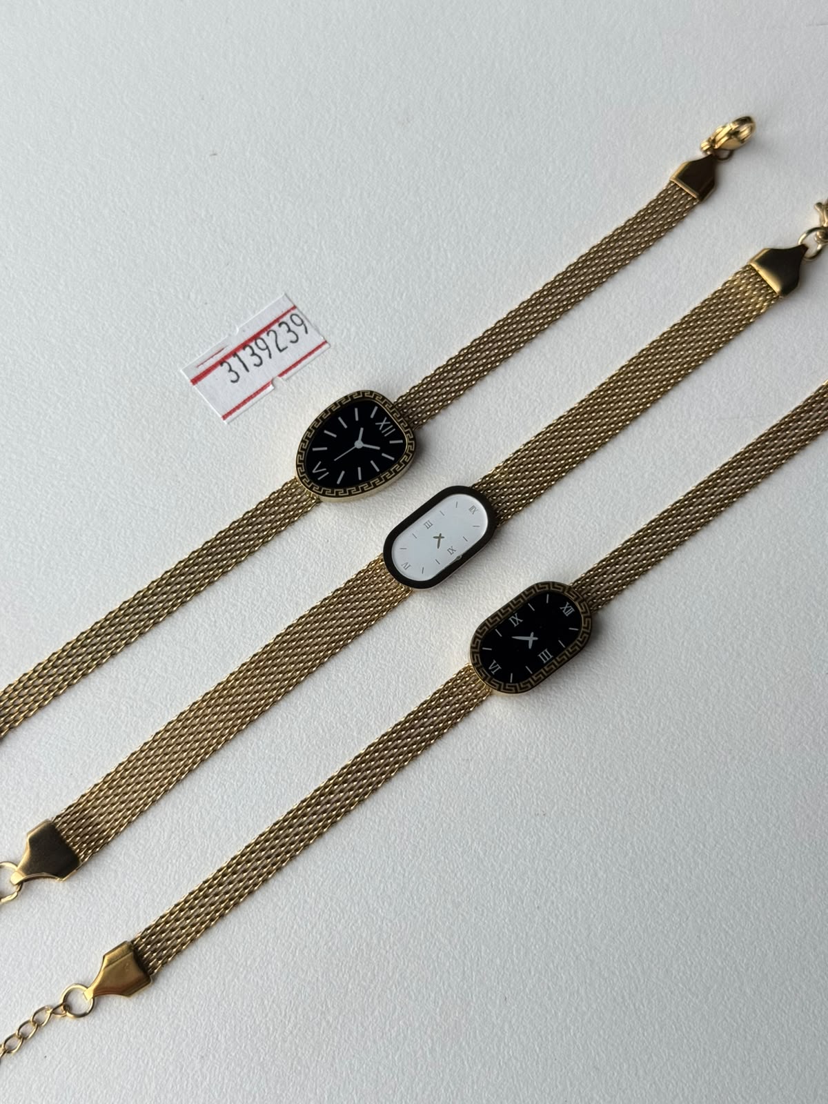 Greek Key Mesh Watch, real photo