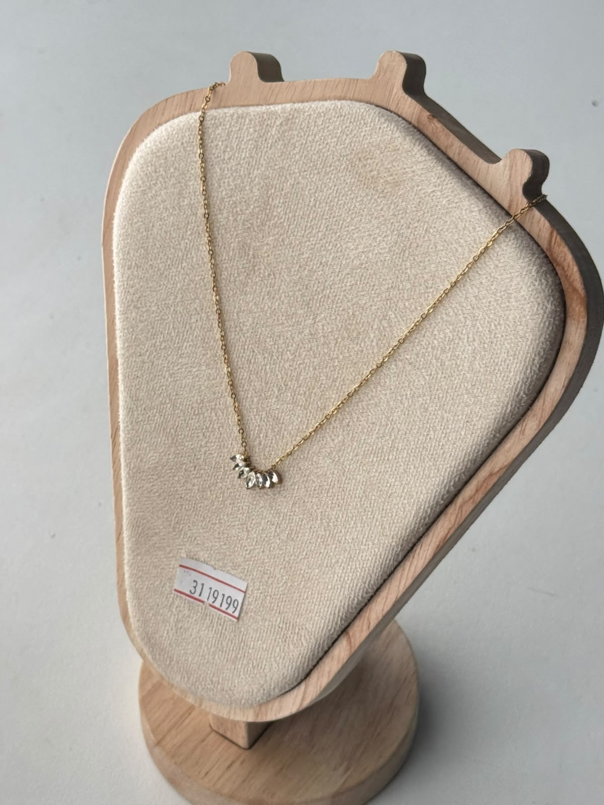 Marquise Crystal Fan Necklace, real photo