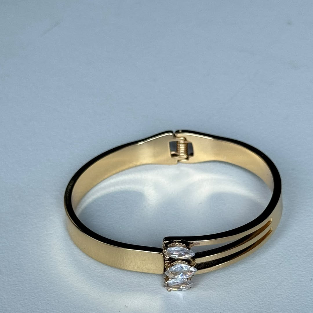 Marquise Trio Crystal Bangle, real photo