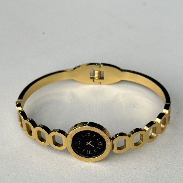 Open Oval Link Bangle Watch
