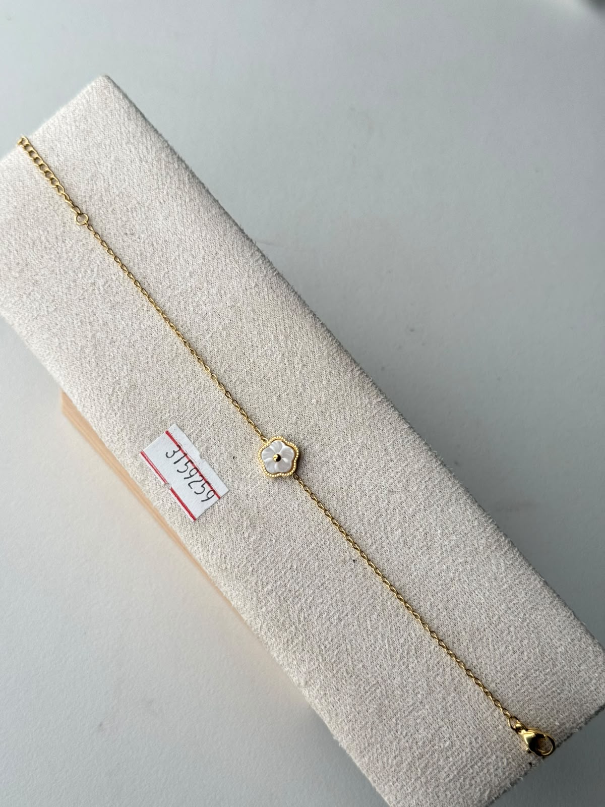 Pearly Blossom Bracelet, real photo