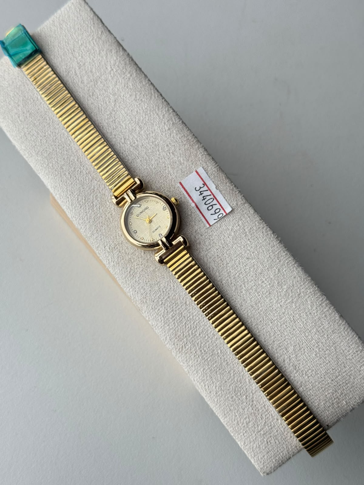 Petite Round Ribbed Watch, real photo 2