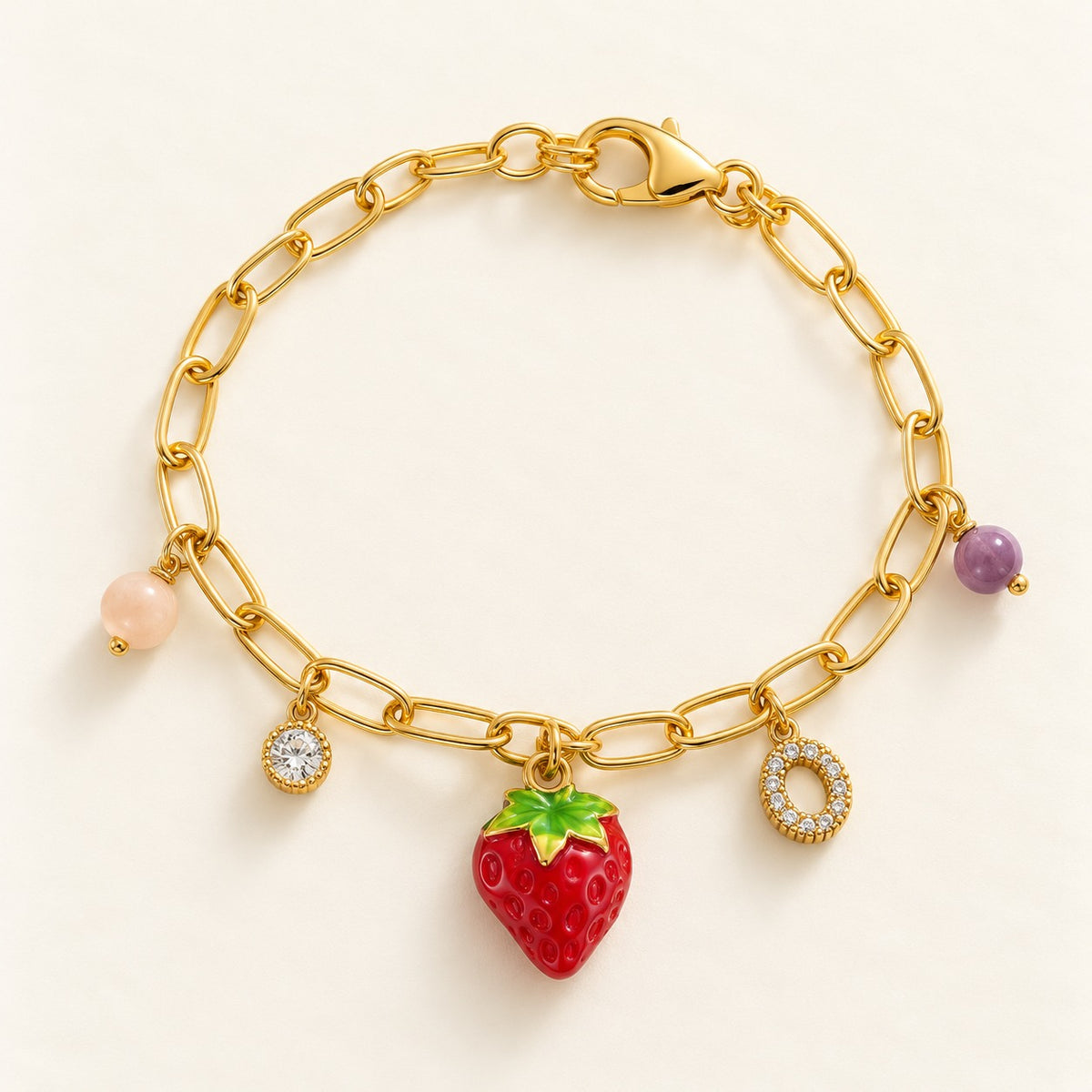 Strawberry Charm Bracelet