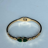 Twin Heart Daisy Bangle