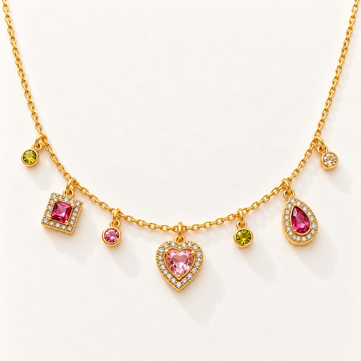 Pink Charm Necklace – product photo