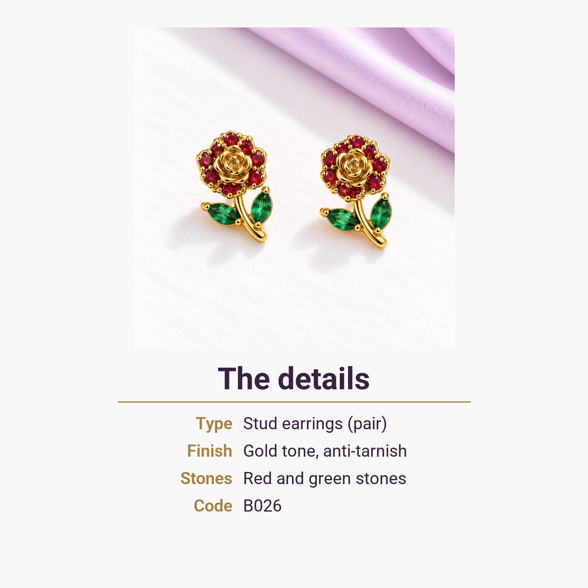 Rose Garden Studs – the details