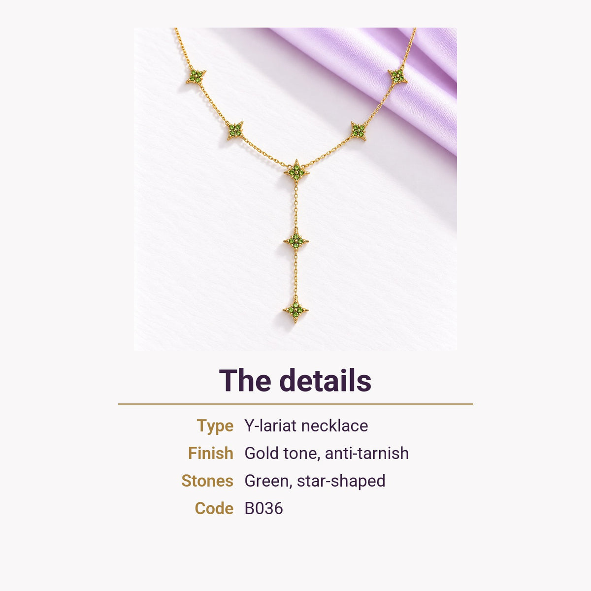 Star Lariat Necklace – the details