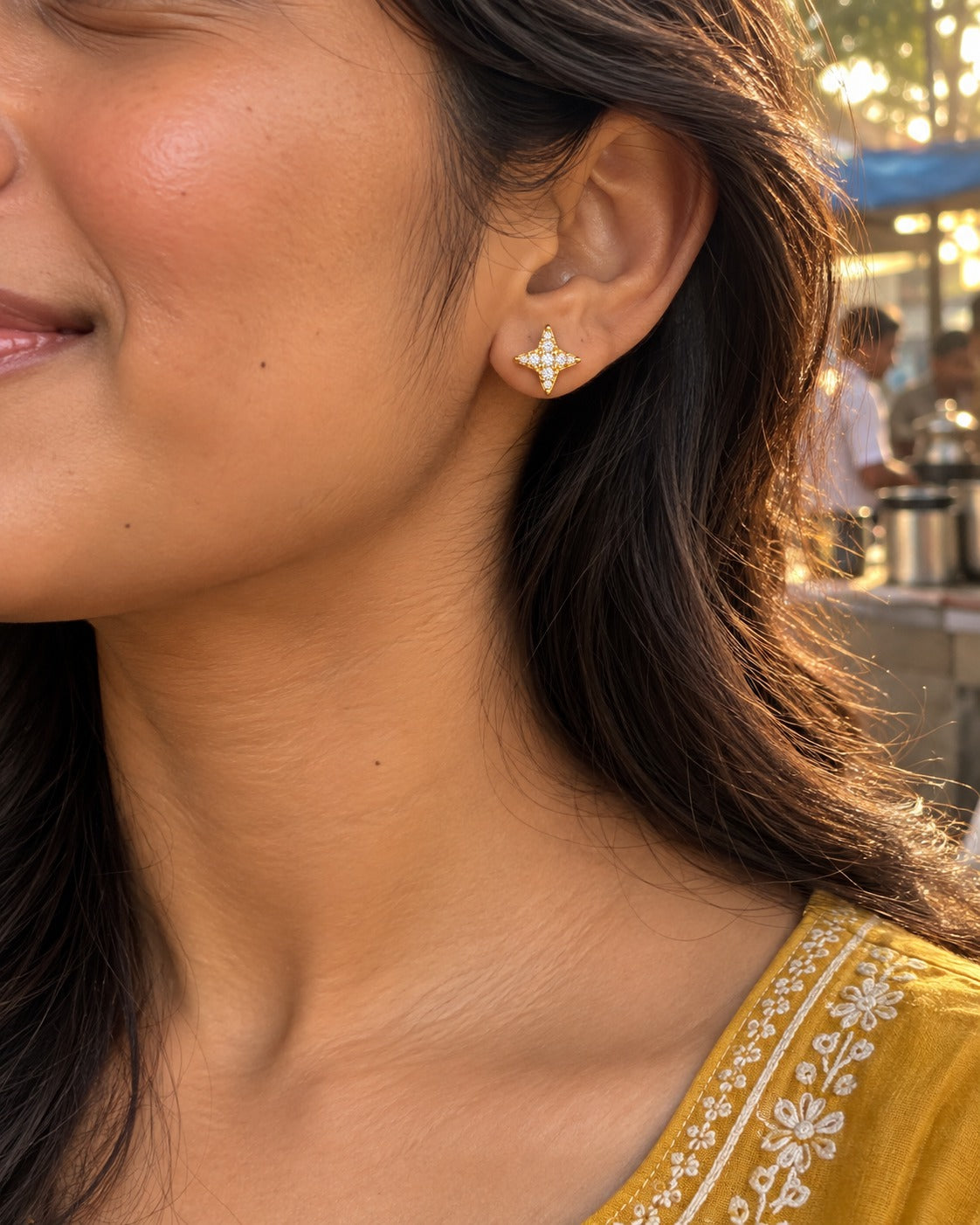 Starburst Studs – worn